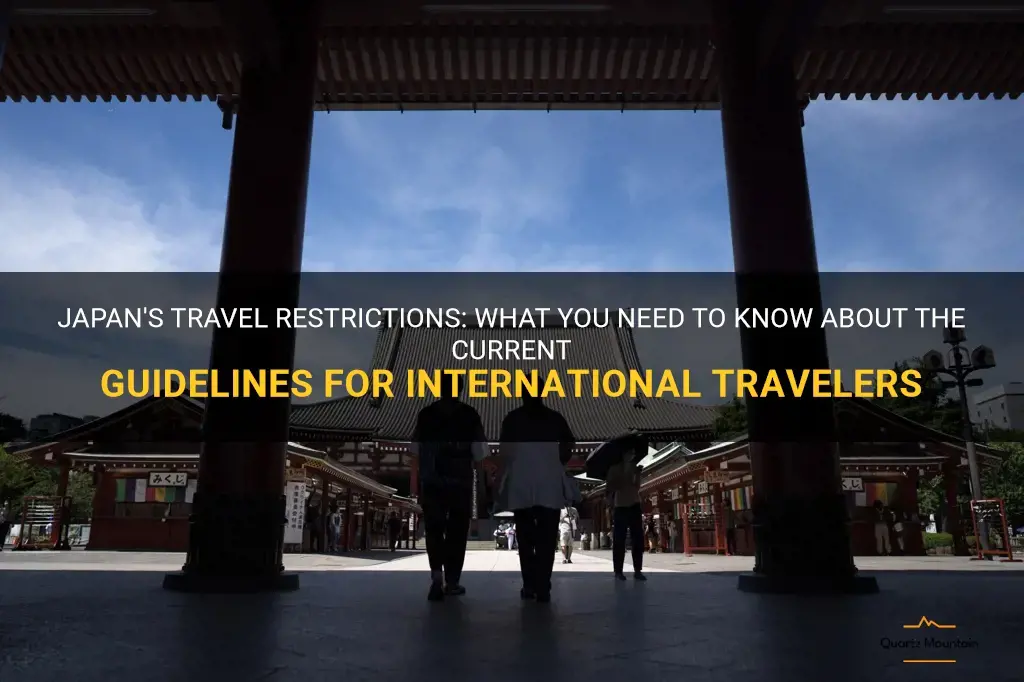 travel japan restrictions