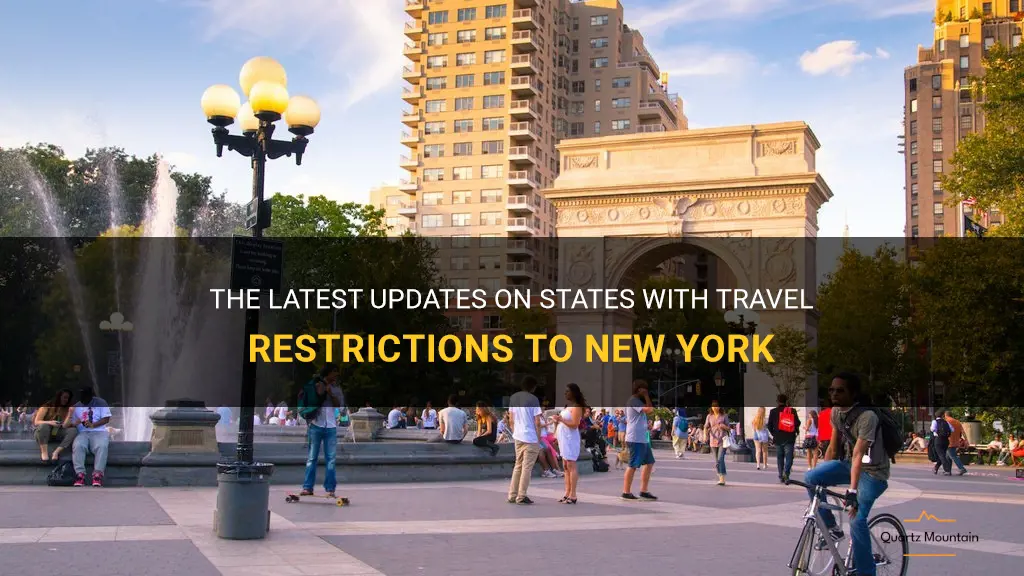 current list of states with travel restrictions to ny