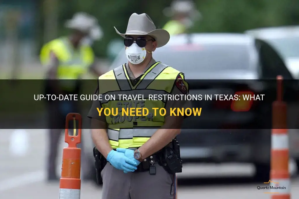 current travel restrictions for texas