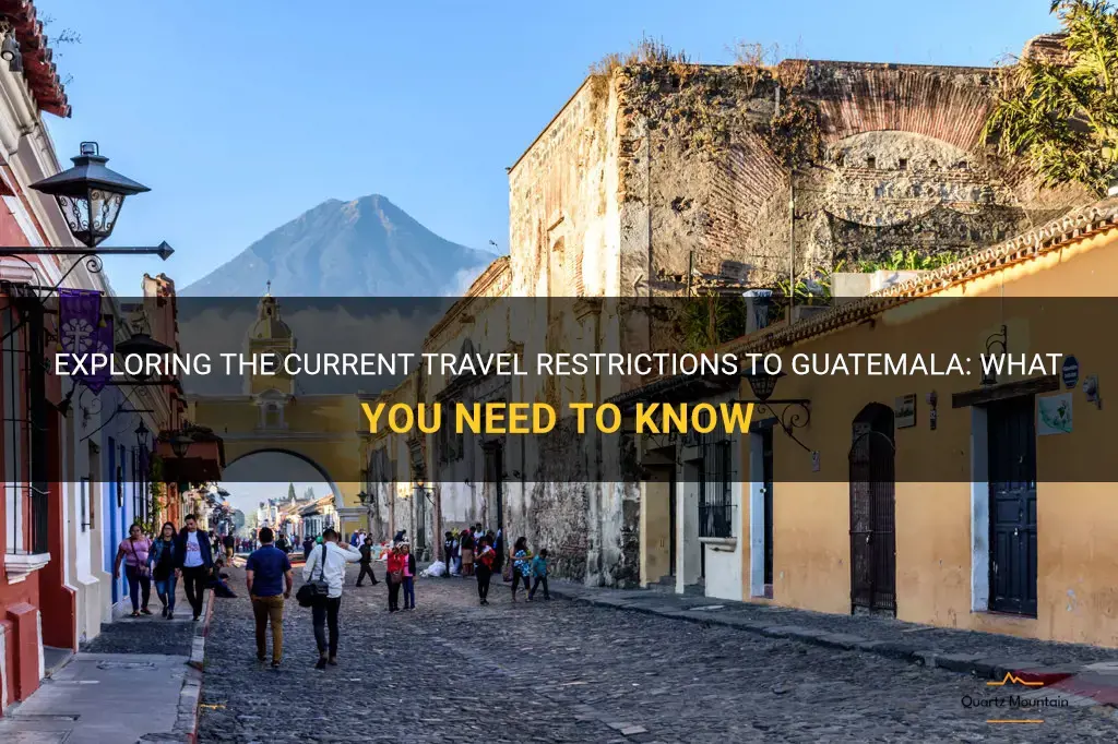 current travel restrictions to guatemala