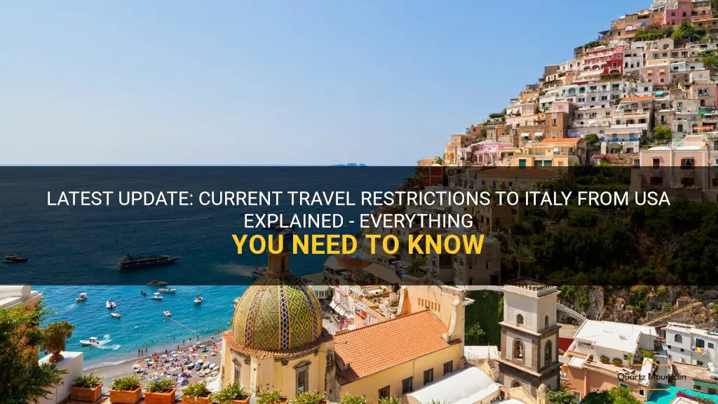 current travel restrictions to italy from usa
