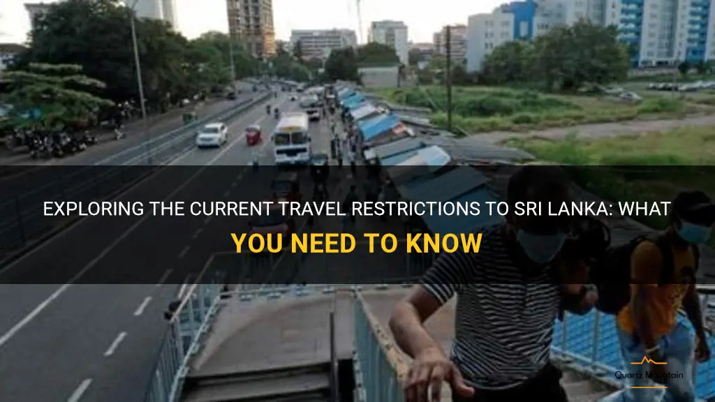 current travel restrictions to sri lanka