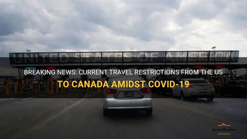 current travel restrictions us to canada