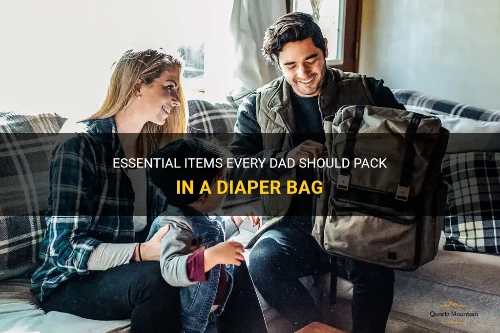 dad what to pack in diaper bag