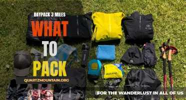 What to Pack for a 3-Mile Day Hike with a Daypack