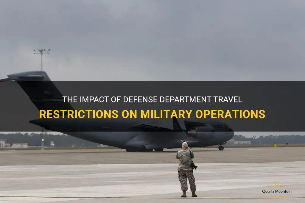 defense department travel restrictions