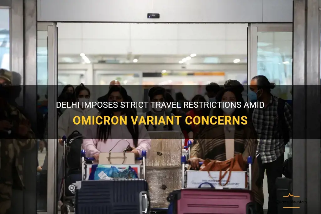 delhi omicron travel restrictions
