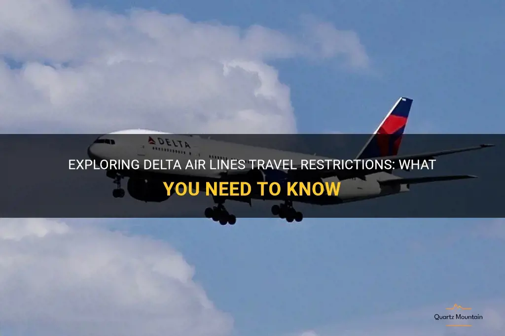 delta air lines travel restrictions