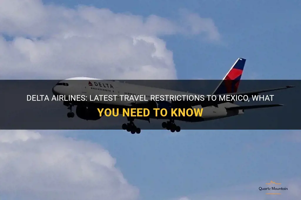 delta airlines travel restrictions to mexico