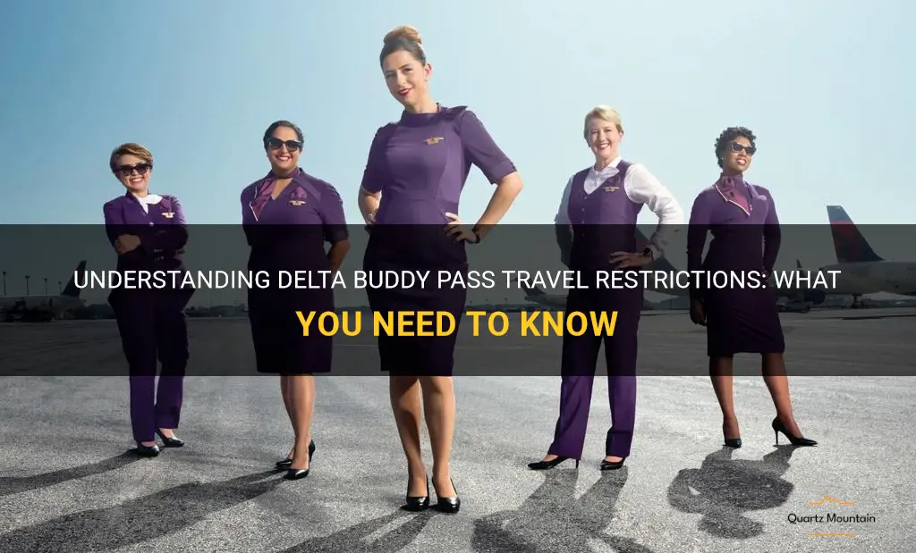 delta buddy pass travel restrictions