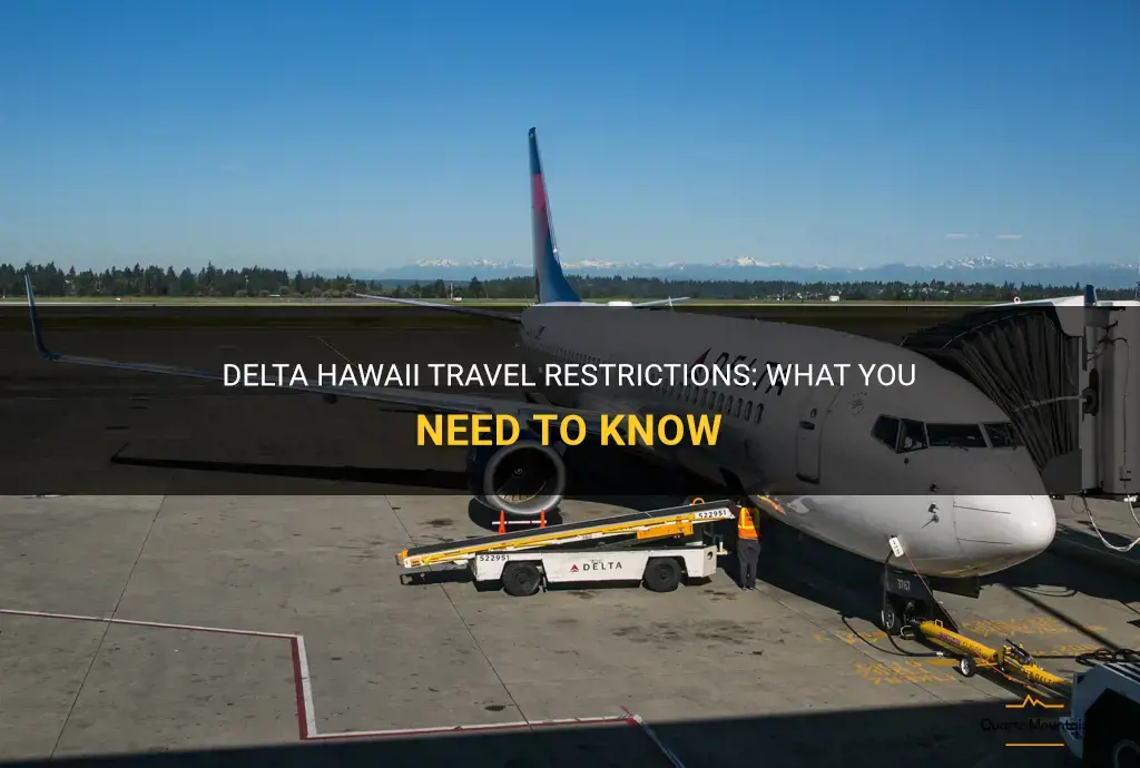 delta hawaii travel restrictions
