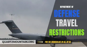 The Current Department of Defense Travel Restrictions: An Overview