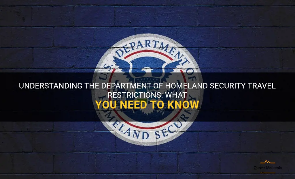 department of homeland security travel restrictions
