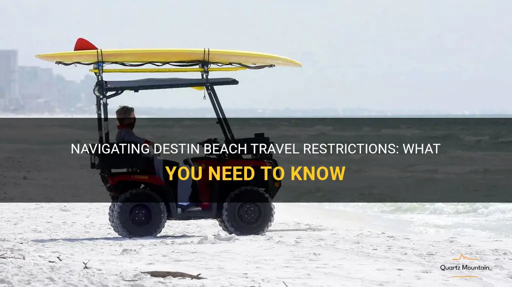 destin beach travel restrictions