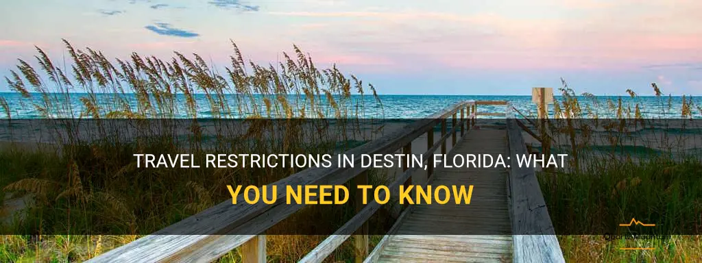 destin Florida travel restrictions
