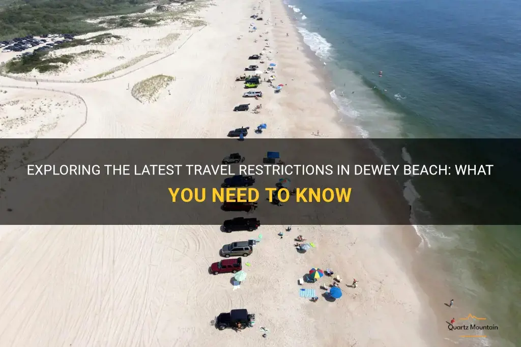 dewey beach travel restrictions