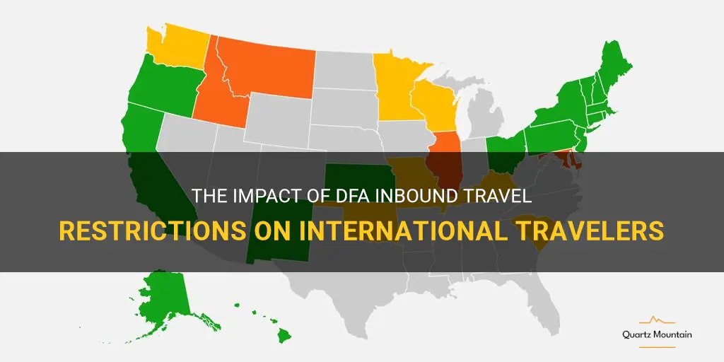 dfa inbound travel restrictions