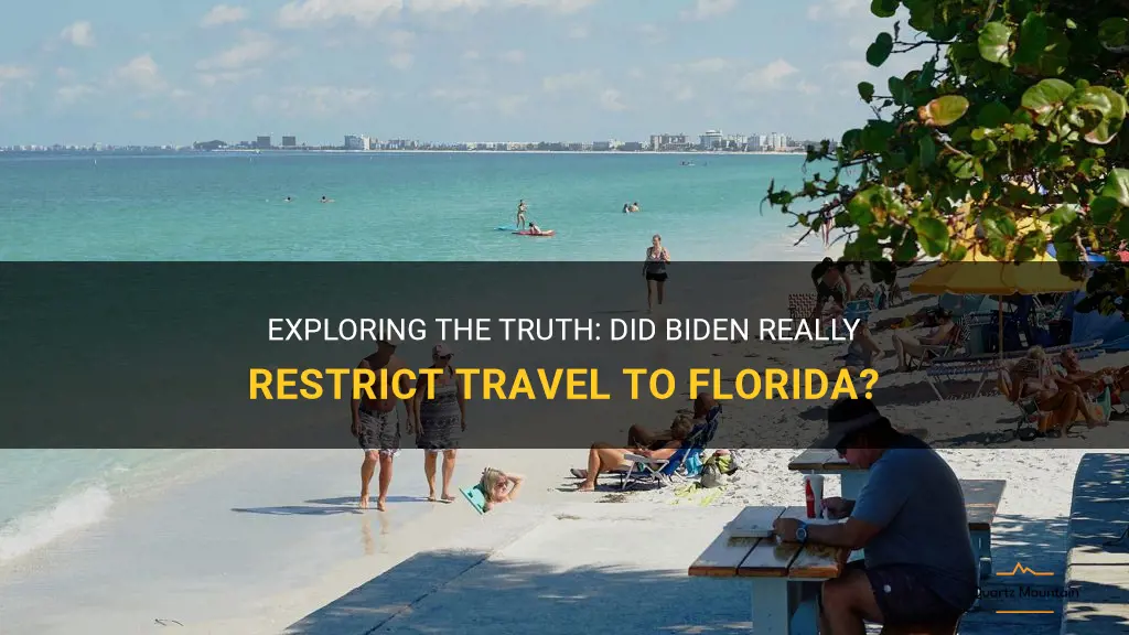 did biden restrict travel to florida