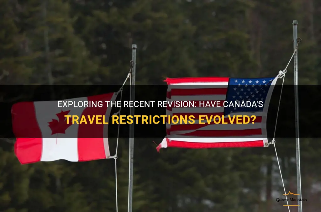 did canada change travel restrictions