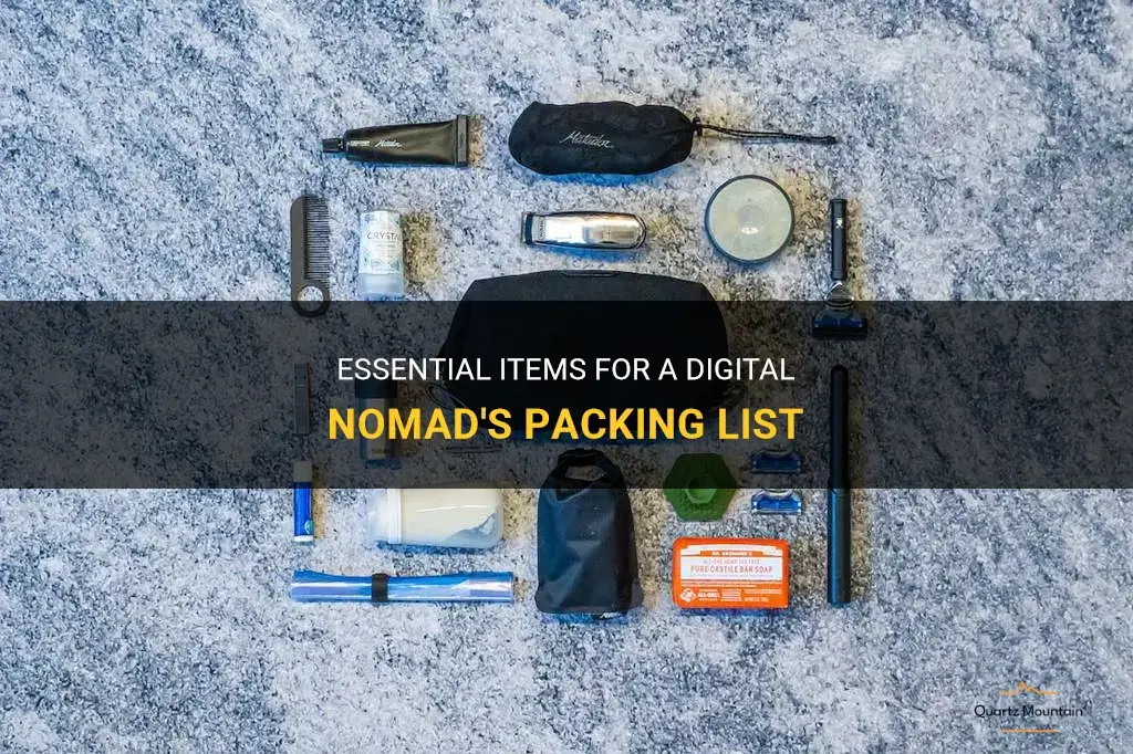 digital nomad what to pack