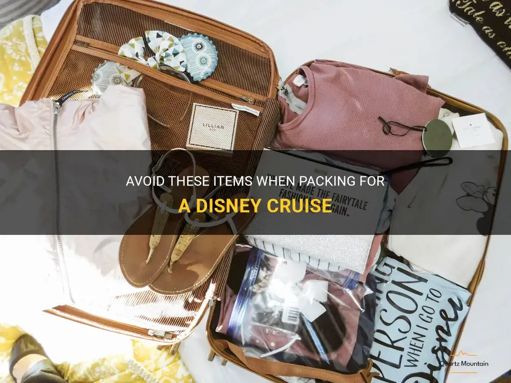 disney cruise what not to pack