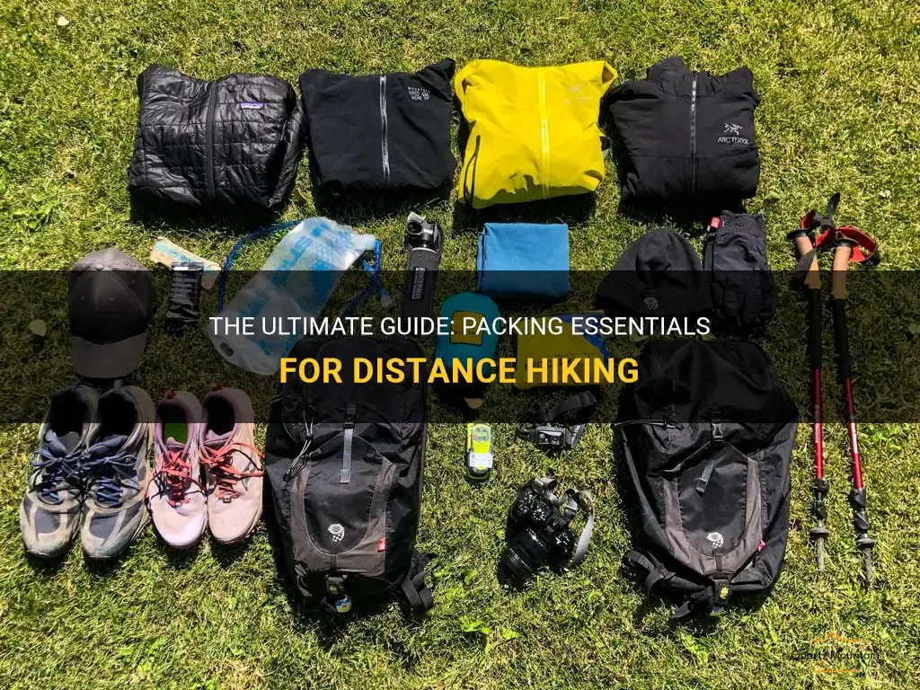 distance hiking what to pack
