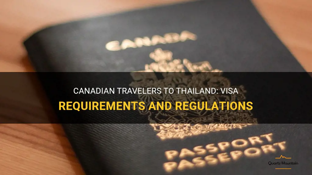 do canadian travelling to thailand visa requirement