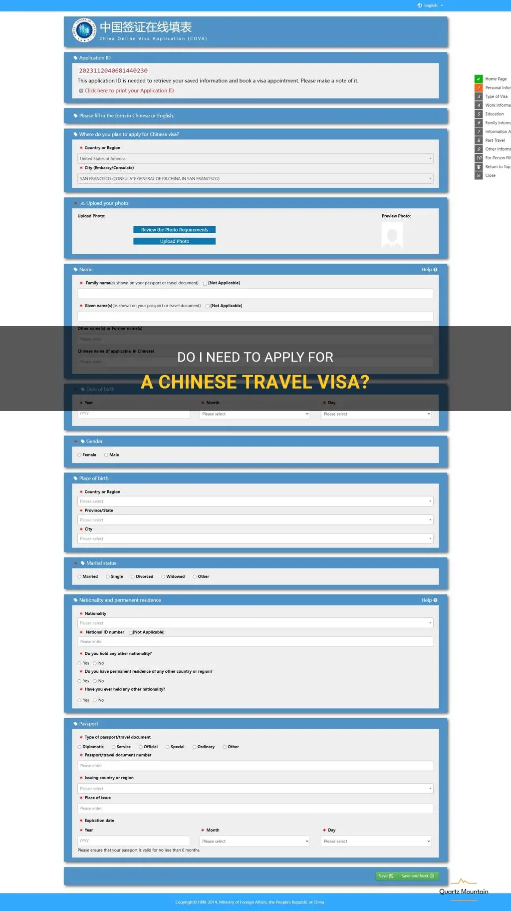 do i have to apply for chineese travel visa