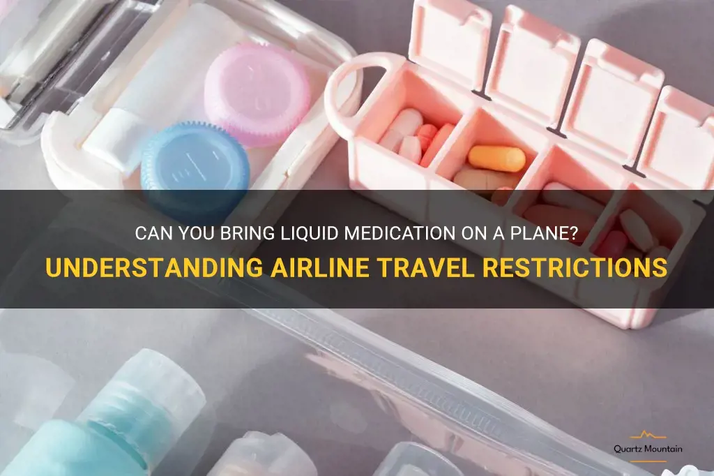 do liquid medication count toward airline travel restrictions