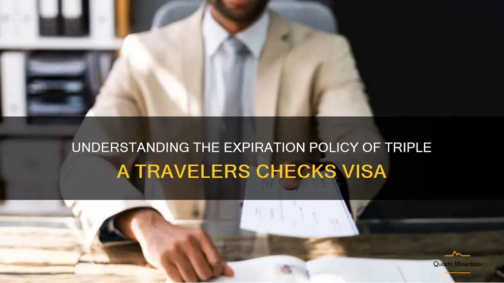 do triple a travelers checks visa expire