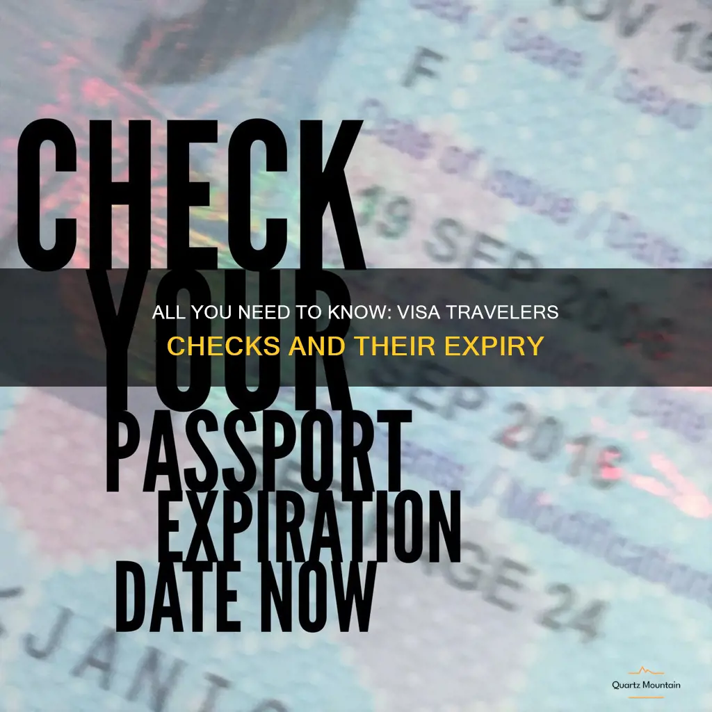 do visa travelers checks expire