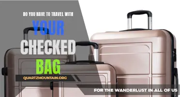 Is It Necessary to Travel with Your Checked Baggage?