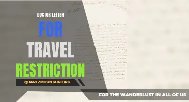 Exploring the Importance of Doctor's Letters for Travel Restrictions