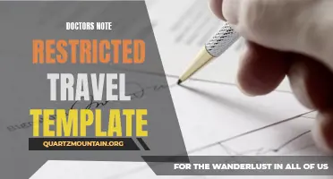 Exploring the Benefits of Using Doctors Note Restricted Travel Templates