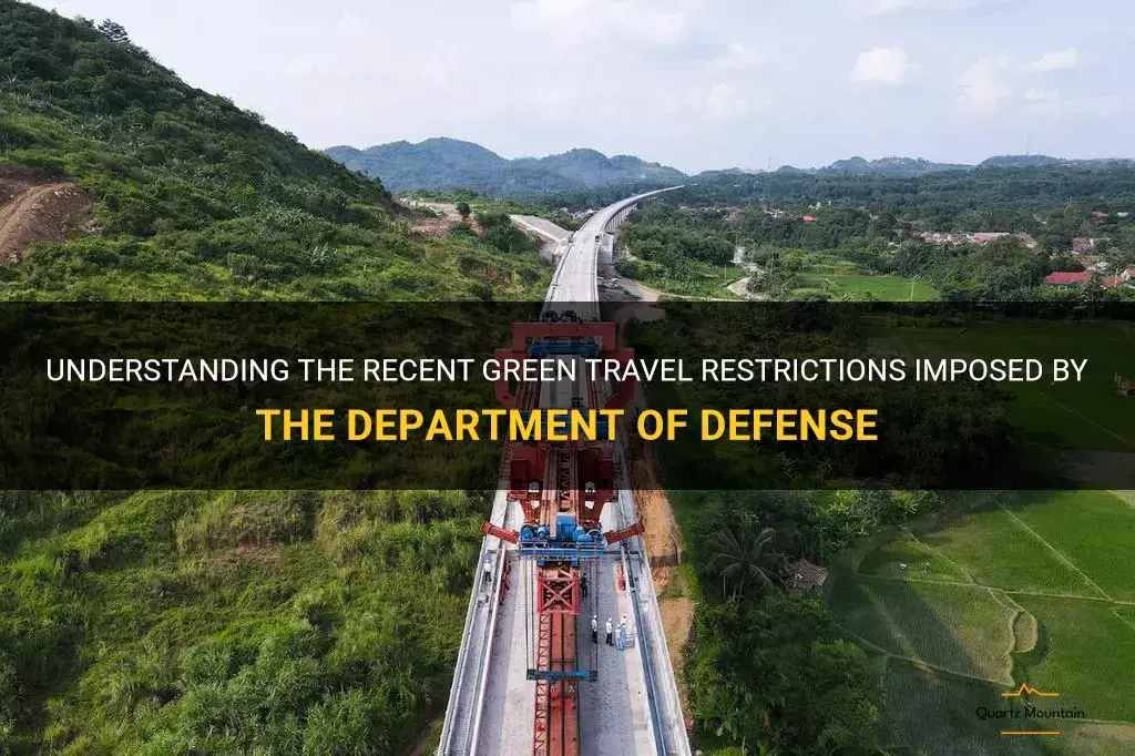 dod green travel restrictions