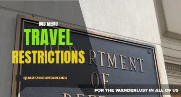 DOD Memo Announces New Travel Restrictions for Military Personnel