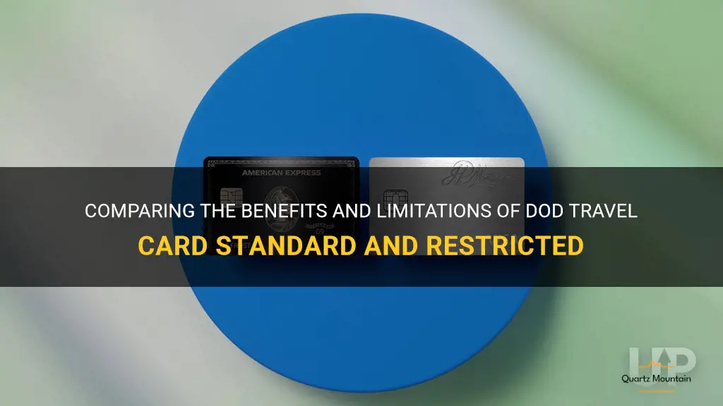 dod travel card standard vs restricted