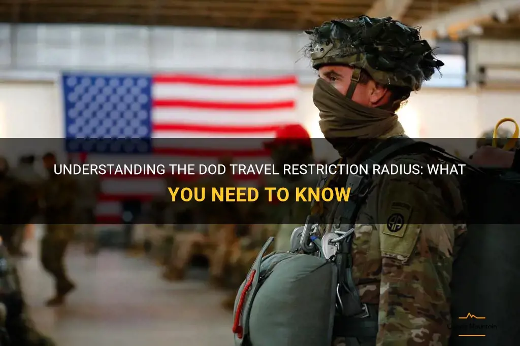 dod travel restriction radius