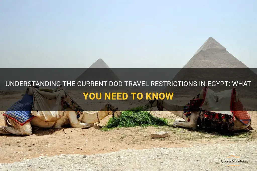 dod travel restrictions egypt
