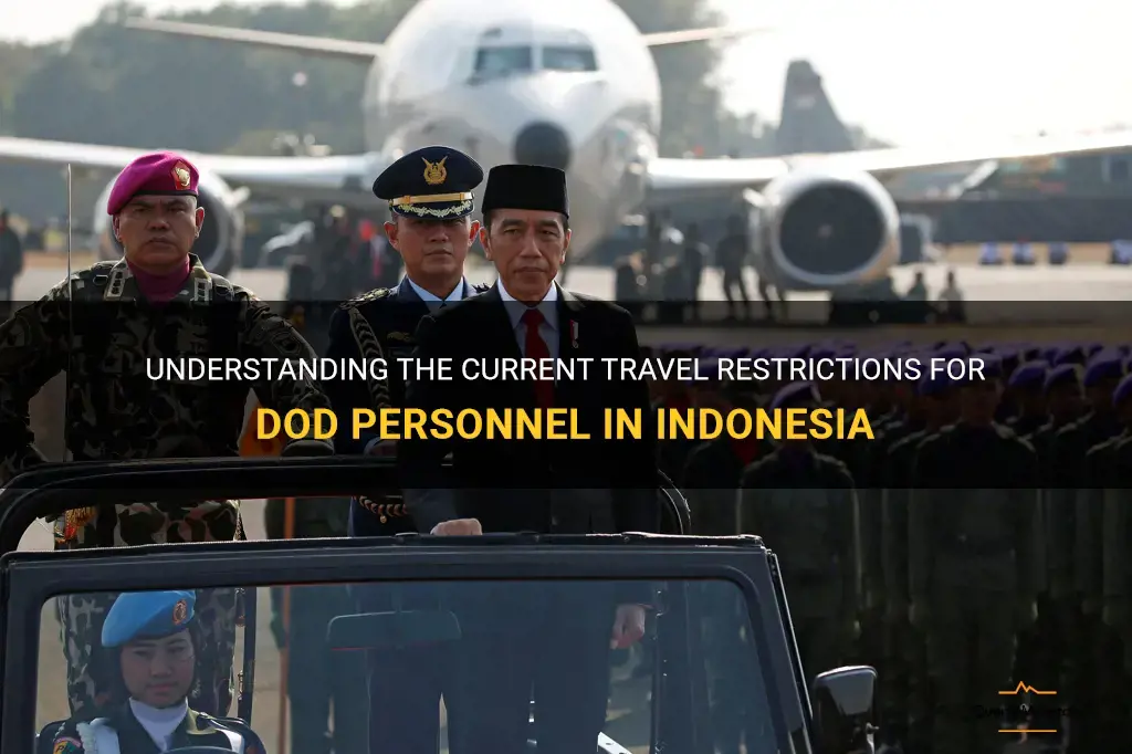 dod travel restrictions indonesia