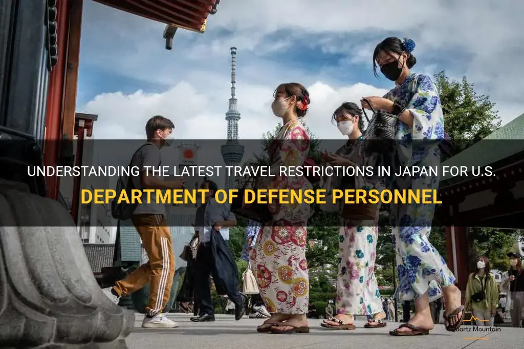 dod travel restrictions japan