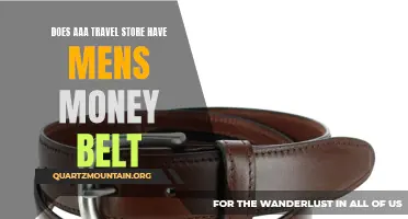 Does AAA Travel Store Carry Men's Money Belts?