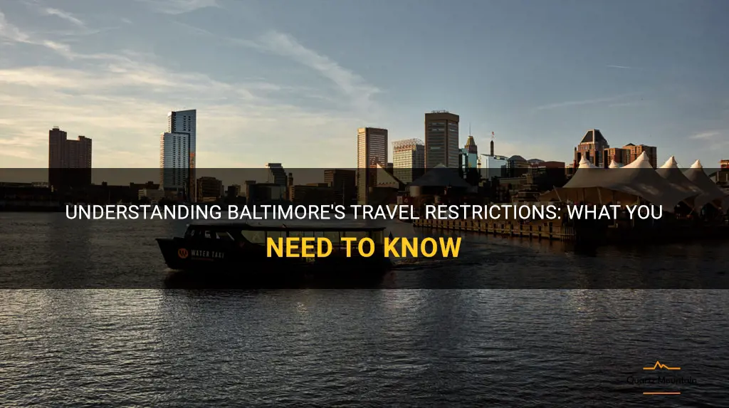 does baltimore have travel restrictions
