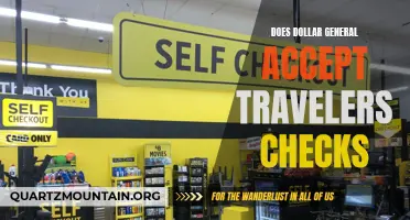 Does Dollar General Accept Travelers Checks? Here's What You Need to Know