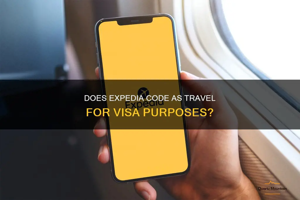 does expedia code as travel for visa