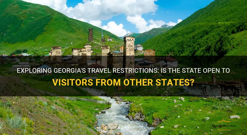 does georgia have travel restrictions from other states