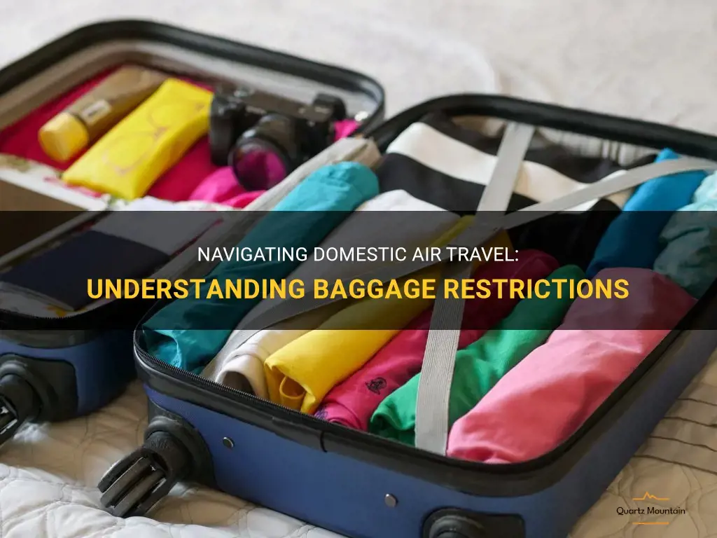 domestic air travel baggage restrictions