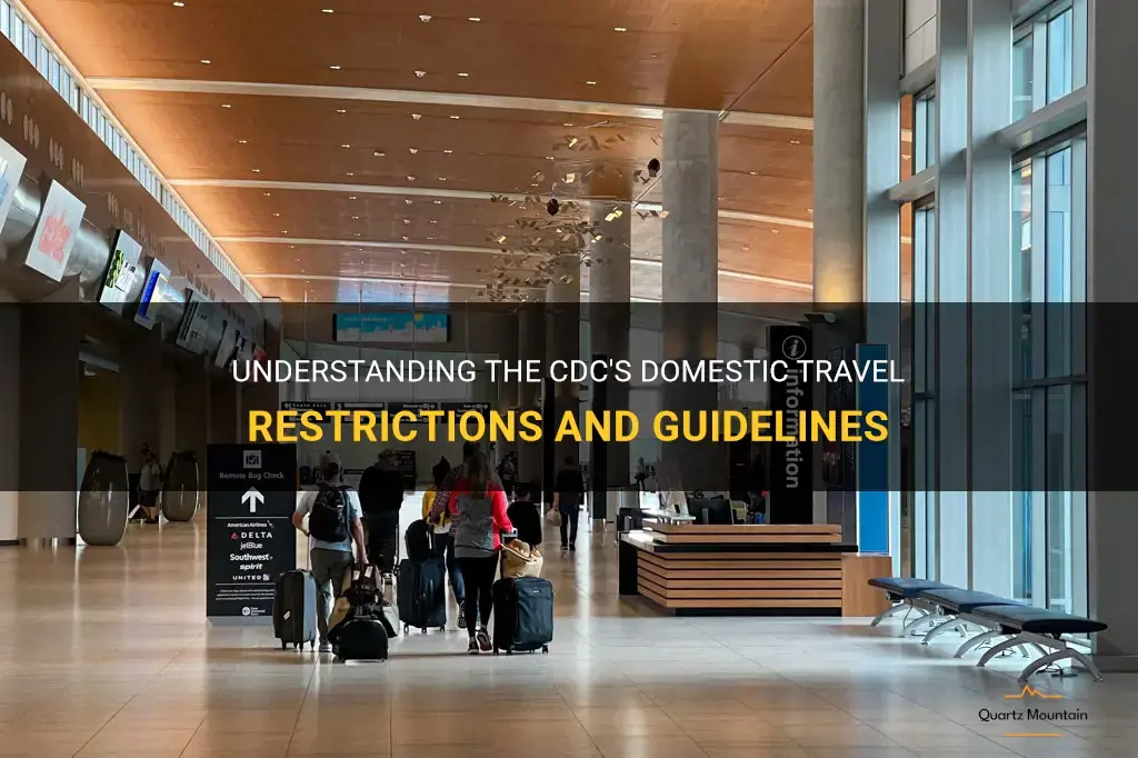 domestic travel restrictions cdc