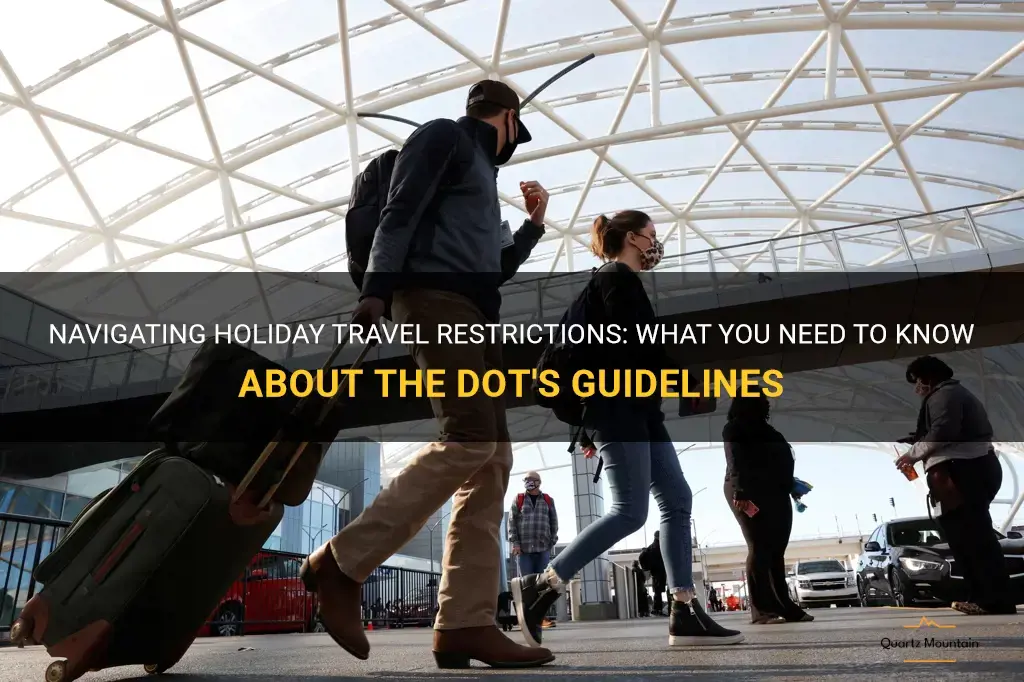 dot holiday travel restrictions