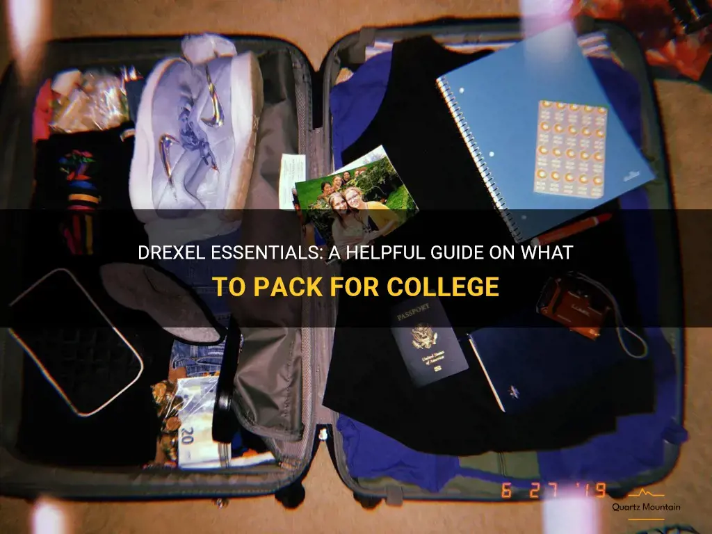 drexel what to pack
